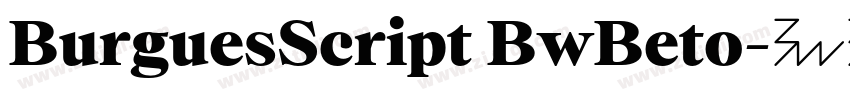 BurguesScript BwBeto字体转换